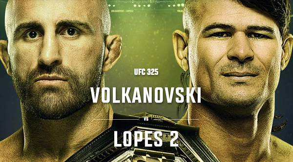 UFC 325 Volkanovski vs. Lopes 2 PPV Pay Per View 1/31/26 – 31st January 2026 In Hd