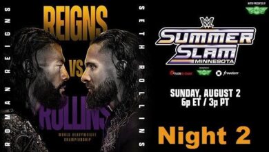 WWE SummerSlam 2026 Night 2 Sunday PPV 8/2/26 – 2nd August 2026 In HD